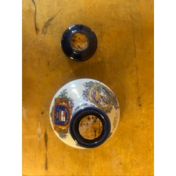 Vintage British Navy Pusser's Rum 50ml Empty Bottle Decanter Porcelain Ceramic ( - Picture 6 of 9